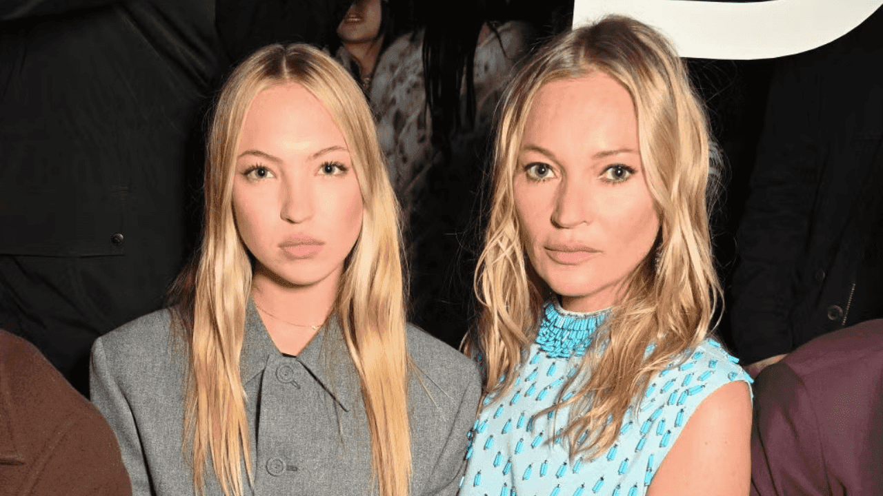 Kate and Lila Moss at London Fashion Week